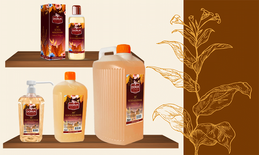 Doruk PVC Şişe Tütün Kolonyası 400 ml