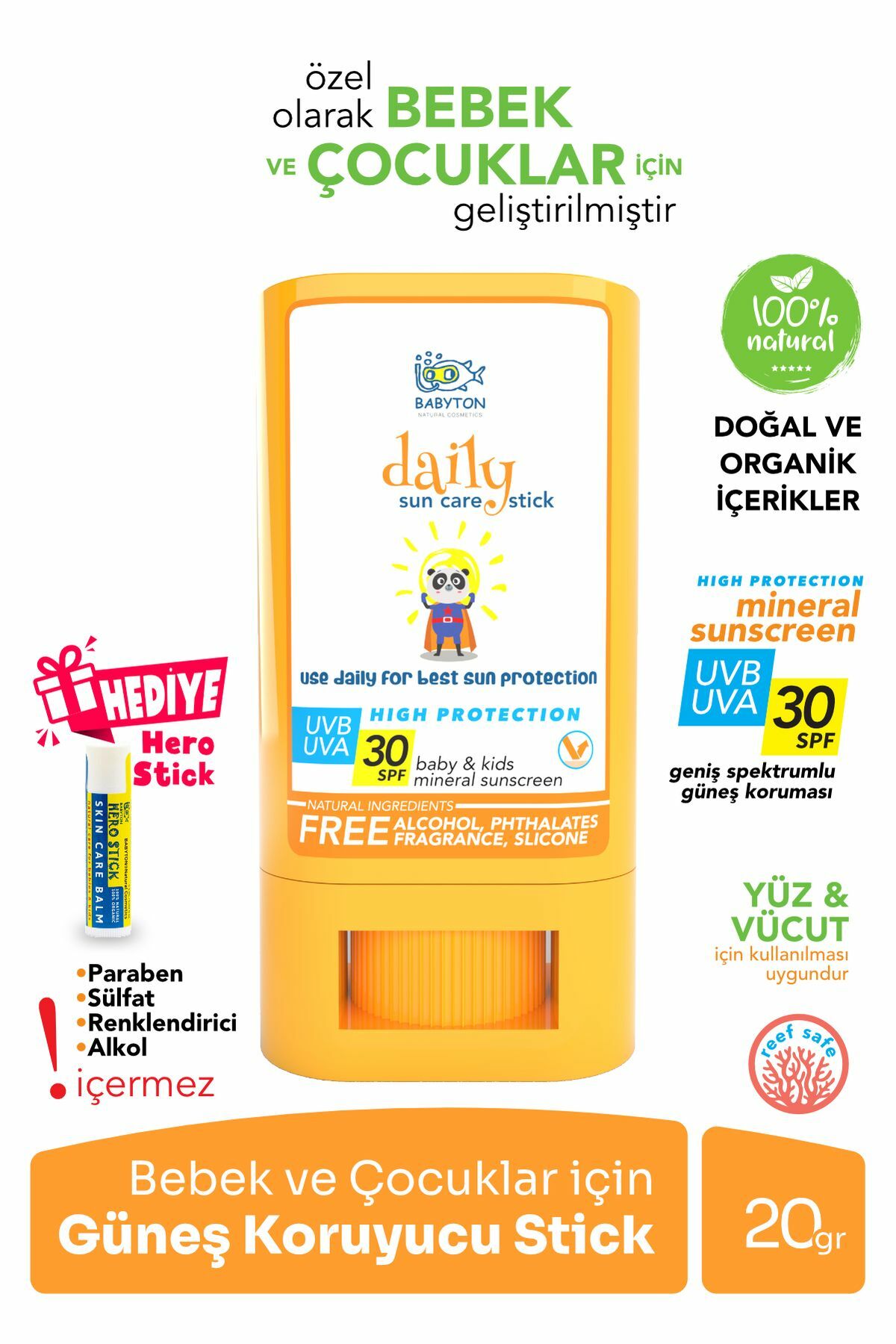 Babyton Daily Sun Care Stick SPF30 20 gr
