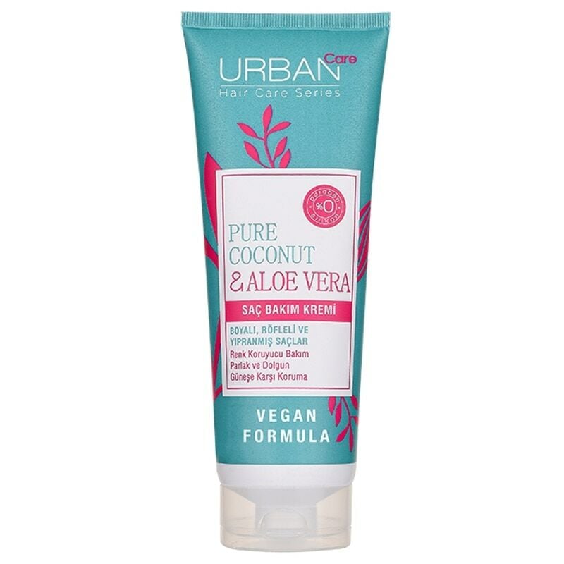Urban Care Pure Coconut Hindistan Cevizi Yağı & Aloe Vera İçeren Renk Koruyucu Sıvı Saç Kremi 200 ml - 2 Adet