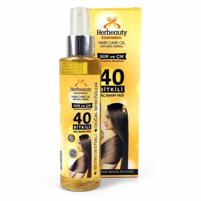 Herbeauty 40 Bitkili Saç Bakım Yağı 150ml