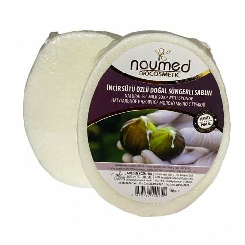 Naumed İncir Sütü Özlü Doğal Süngerli Sabun 135 gr