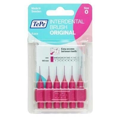 Tepe T180 Blister Arayüz Fırçası Pembe 0,4 mm No: 0 6'lı
