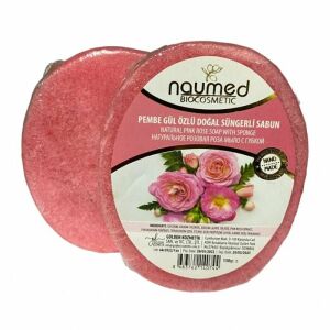 Naumed Pembe Gül Özlü Doğal Süngerli Sabun 135 gr