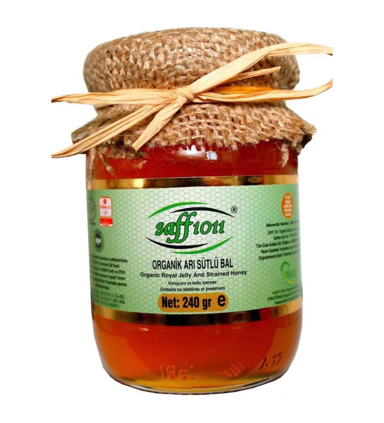 Saff 1011 Organik Süzme Çiçek Balı 240 gr