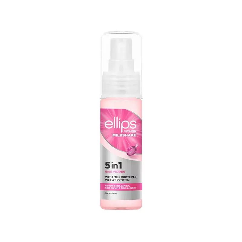 Ellips Milkshake 5 in 1 Kuru ve Kabarık Saçlar İçin Durulanmayan Sprey Krem 45 ml