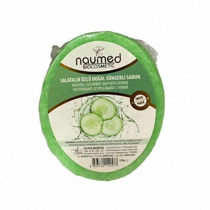 Naumed Salatalık Özlü Doğal Süngerli Sabun 135 gr
