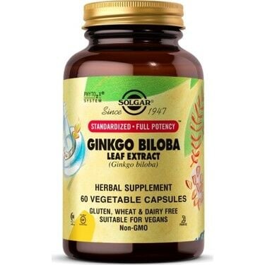 Solgar Ginkgo Biloba Leaf Extract 60 Kapsül
