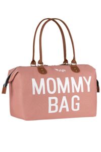 Stylo Mommy Bag Anne Bebek Bakım ve Kadın Çantası USA - Pudra Rengi