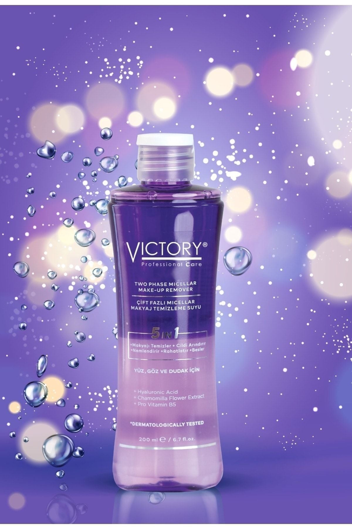 Victory Çift Fazlı Micellar Makyaj Temizleme Suyu 200 ml