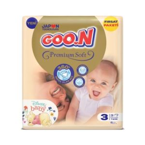 Goon Premium Bant Bebek Bezi 3 Numara Aylık Paket 76'lı