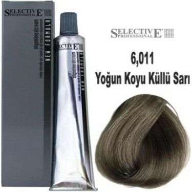 Selective Professional Tüp Saç Boyası 6.011 Yoğun Küllü Koyu Sarı 60 ml