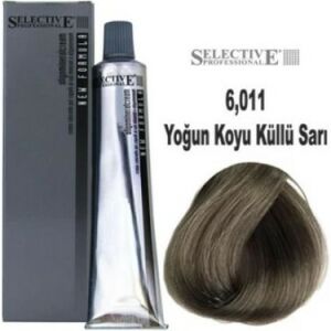 Selective Professional Tüp Saç Boyası 6.011 Yoğun Küllü Koyu Sarı 60 ml