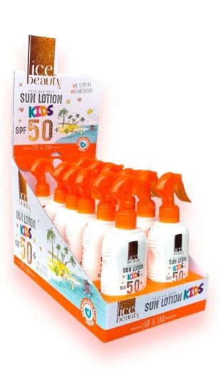 Ice Beauty SPF50+ Çocuk Güneş Losyonu 200 ml - 12 Adet