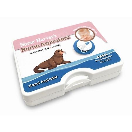Nurse Harvey's Burun Aspiratörü + Yedek Uç 4'lü + Nurse Harvey's Yedek Aspiratör Ucu 10'lu
