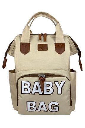 Stylo Monaco Baby Bag Baskılı Anne Bebek Bakım Sırt Çantası Monaco - Beyaz