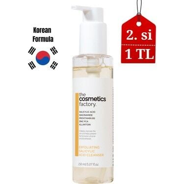 The Cosmetics Factory Sivilce ve Siyah Nokta Karşıtı Salisilik Asit Arındırıcı Temizleme Jeli 150 ml