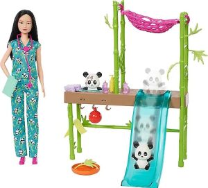 Barbie Panda Bakımı Oyun Seti Hkt77