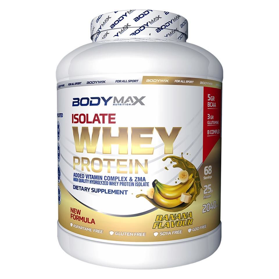 Bodymax Isolate Whey Protein Muz Aromalı 2040 gr
