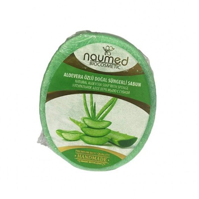 Naumed Aloevera Özlü Doğal Süngerli Sabun 135 gr