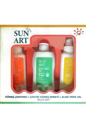 Sunart Güneş Set - Losyon SPF50+ 100 ml + Aloe Vera Jel 200 ml
