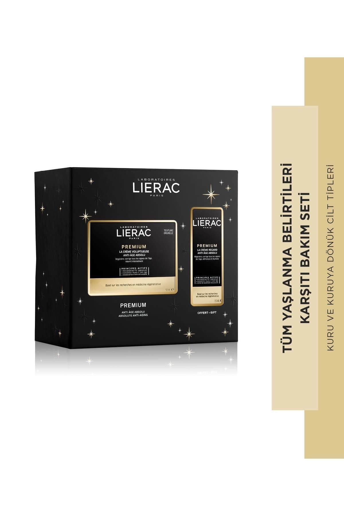 Lierac Premium Voloptuous Kırışıklık ve Yaşlanma Karşıtı Krem 50 ml + Premium Eye Cream Göz Kremi 15 ml