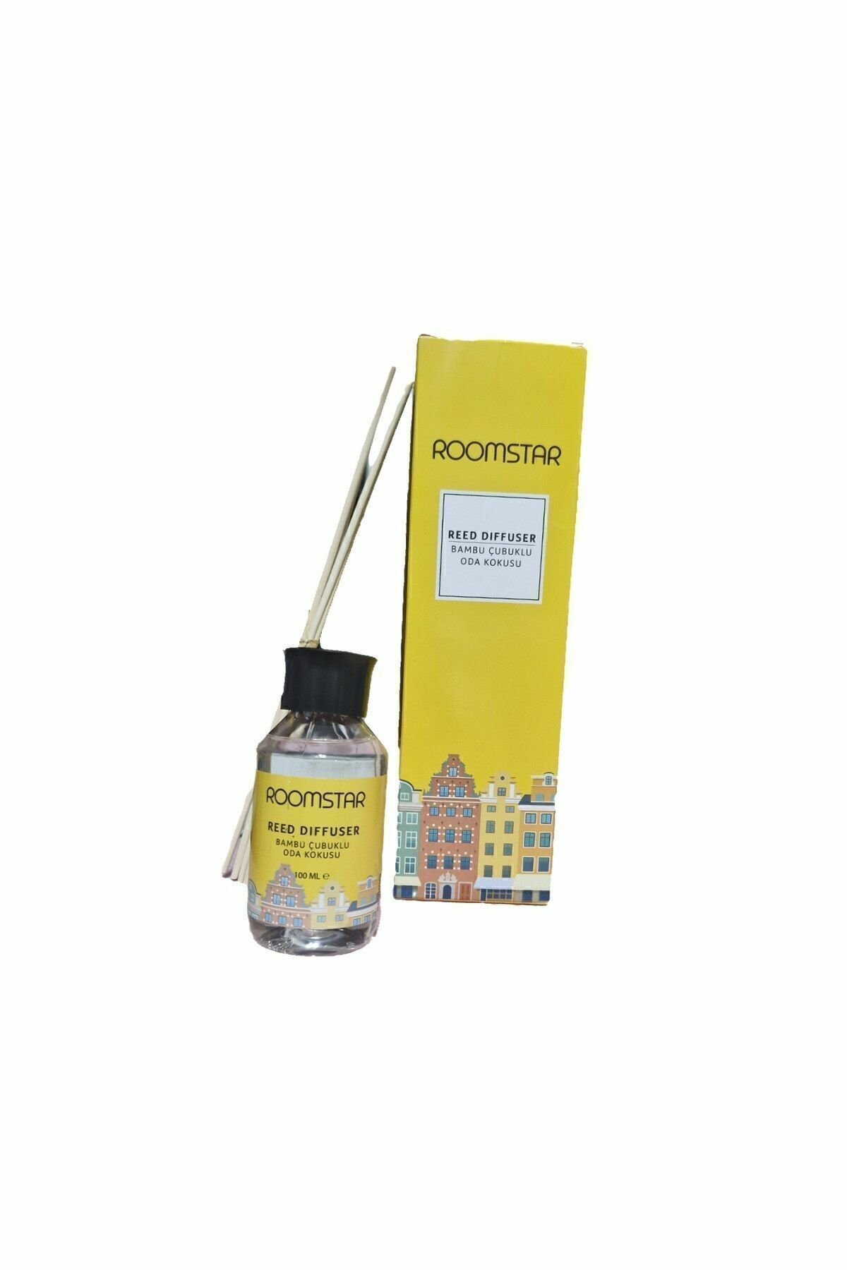Roomstar Reed Dıffuser Bambu Çubuklu Oda Kokusu Sarı 100 ml