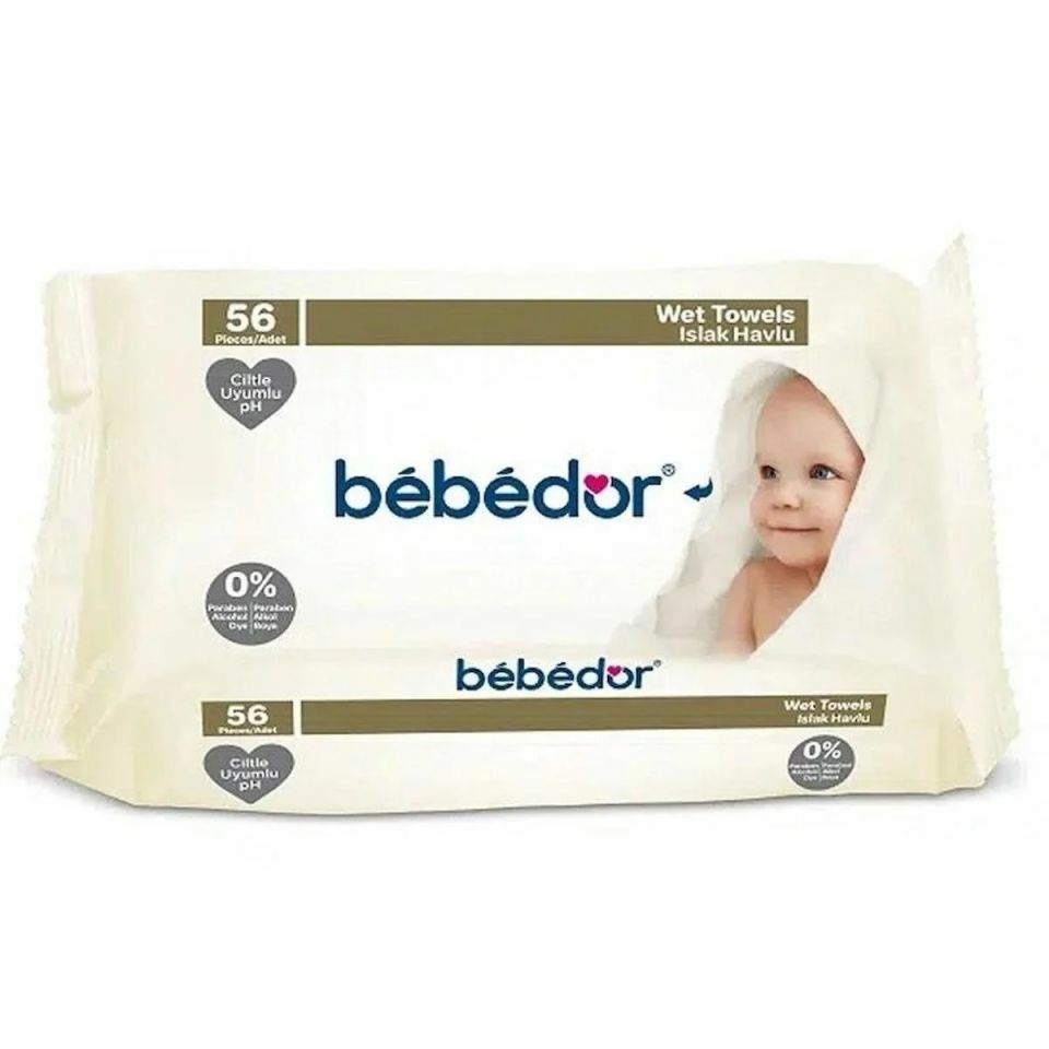 Bebedor Pudra Kokulu Islak Havlu 56 Adet