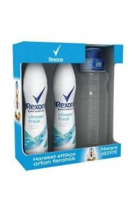 Rexona Women Shower Fresh Deodorant 2 x 150 ml + Su Matarası Hediyeli