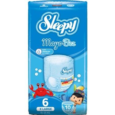 Sleepy Mayo Külot Bez No: 6 (15-25 kg) xLarge 10'lu