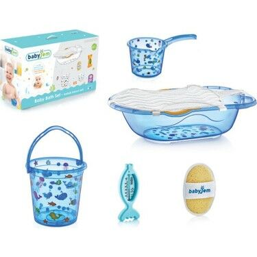 Babyjem Banyo Küvet Seti 6 Parça - Mavi