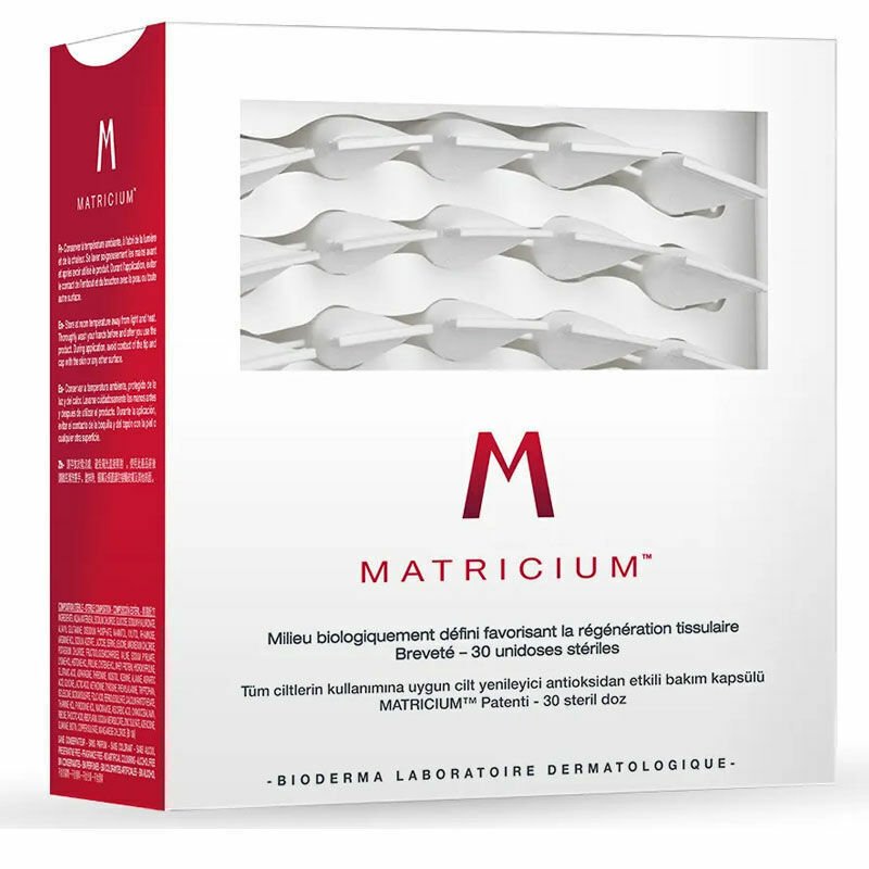 Bioderma Matricium Cilt Yenileyici Bakım Kapsülü 30 x 1 ml + Gua Sha Taş Hediyeli