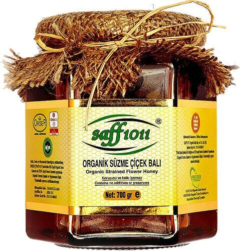 Saff 1011 Organik Süzme Çiçek Balı 700 gr