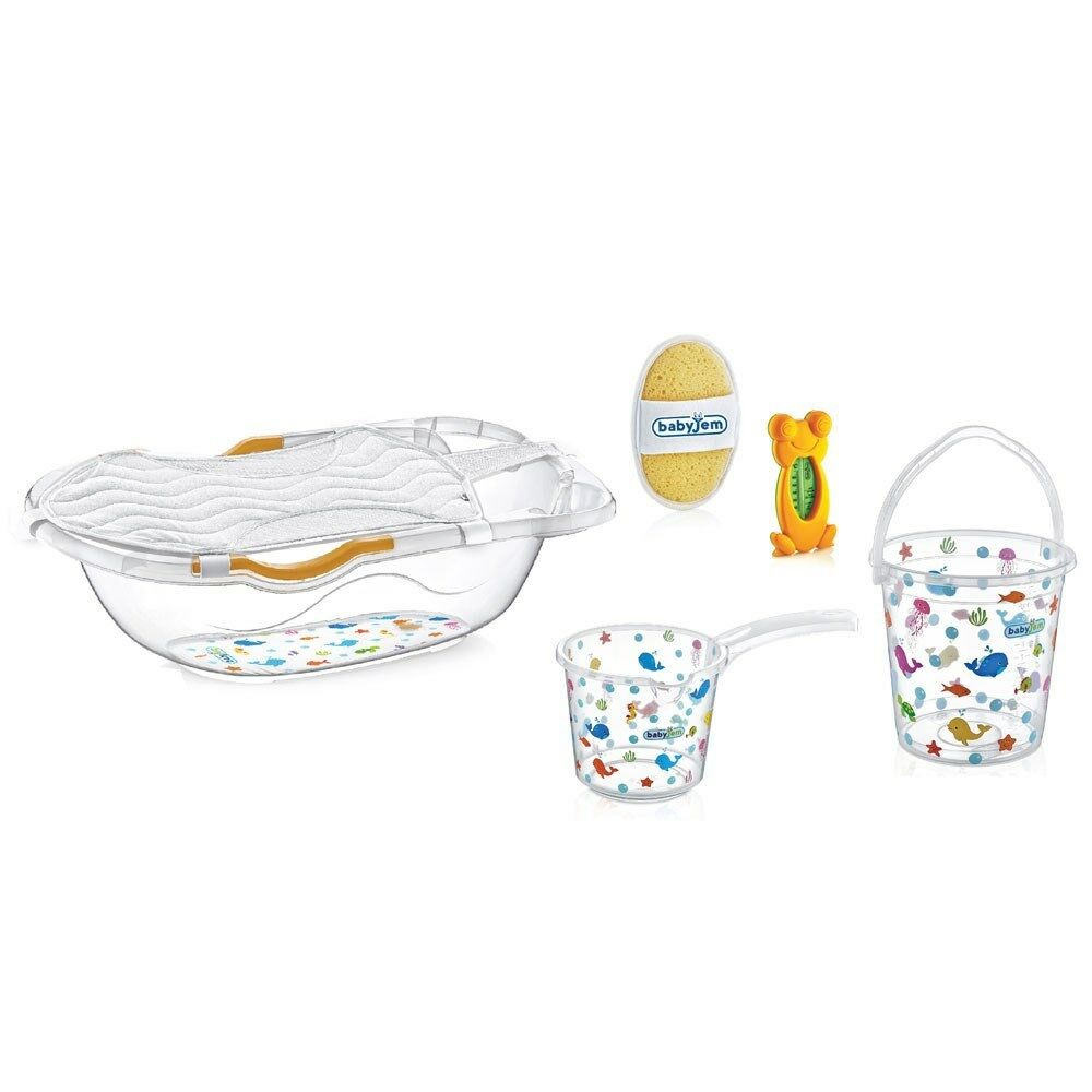 Babyjem Banyo Küvet Seti 6 Parça - Beyaz