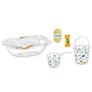 Babyjem Banyo Küvet Seti 6 Parça - Beyaz