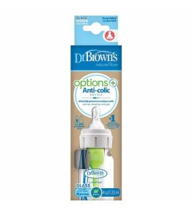 Dr. Brown's Options Dar Ağız Anti-Kolik Cam Biberon 120 ml