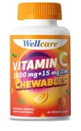 WELLCARE VITAMIN C 1000 MG 15 MG CINKO 60 CIGNEME TABLET