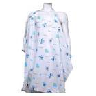 Moje Emzirme Örtüsü Zebra Safari Desen Mavi