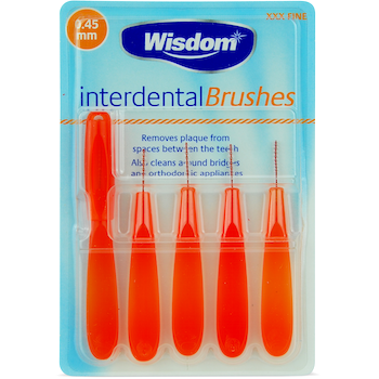 Wisdom Interdental Brushes 0/45 mm