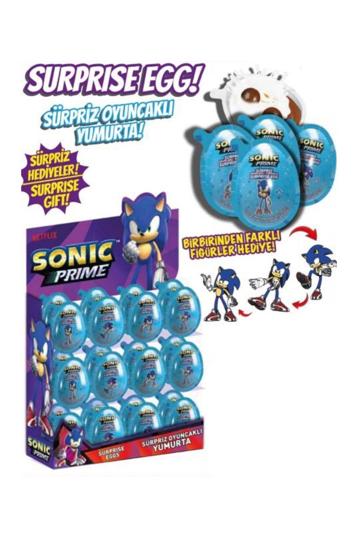 Sonic Prime Joy Yumurta 17,5 gr 24 Adet