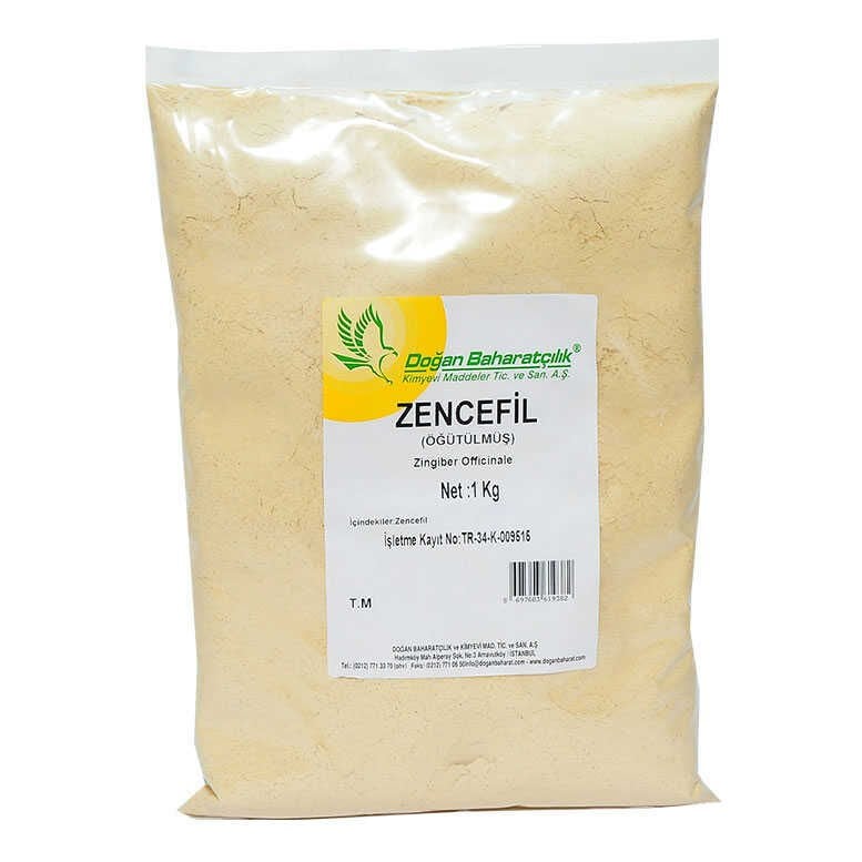 Doğan Zencefil Kökü Öğütülmüş Doğal 1000 gr