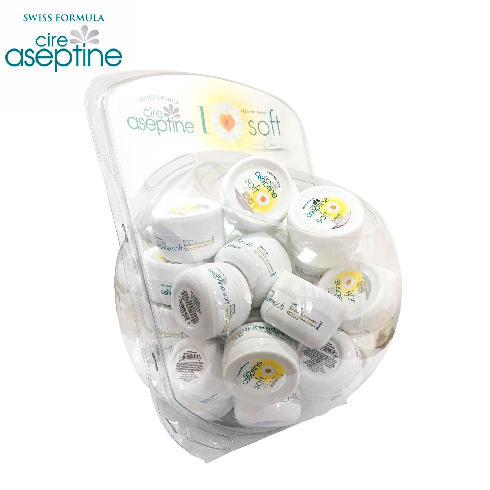 Cire Aseptine Badem Özlü Krem 30 ml - 50'li Fanus