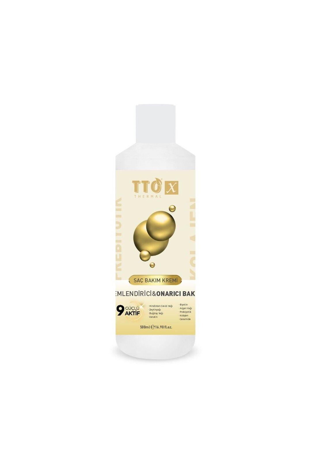 Tto X Kolajen ve Prebiyotik Nemlendirici Onarıcı Saç Bakım Kremi 500 ml