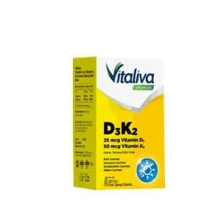 Vitaliva Vitamin D3 100 Sprey Damla 20 ml