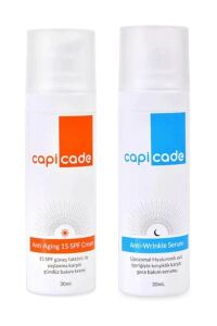 Capicade Gece Gündüz Bakim Seti - Gece Serumu 30 ml + Gündüz Kremi 30 ml