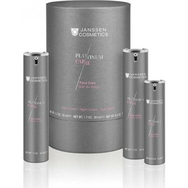 Janssen Cosmetics Platinum Care Face Care - Day Cream 50 ml + Night Cream 50 ml + Eye Cream 15 ml