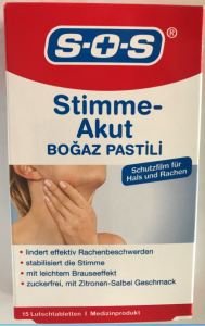 SOS BOGAZ PASTILI 15 TABLET