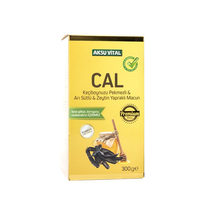 CAL Keçiboynuzu Pekmezli Arı Sütlü Zeytin Yapraklı Macun 300 gr