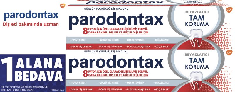 Parodontax Tam Kor Beyz 1+1 75 Ml