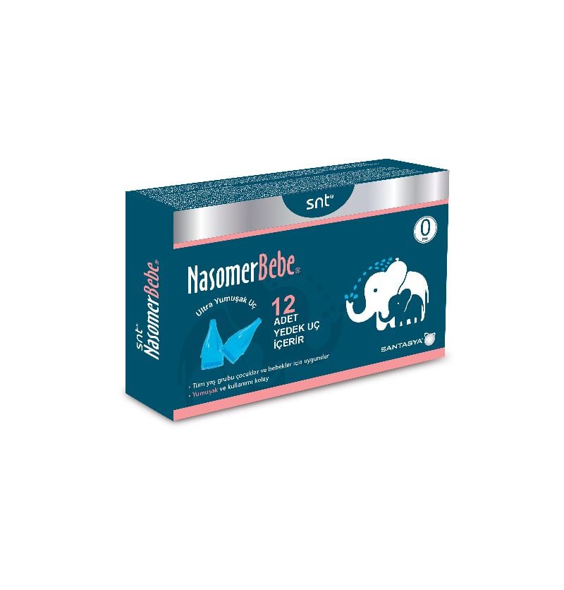 Nasomer Bebe Burun Aspiratörü Yedek Uç 12 Adet