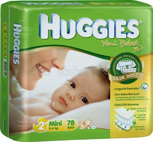 Huggies Bebek Bezi Organik Pamuklu Mini No: 2 8'li